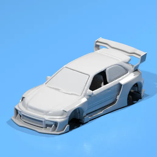 Hot Wheels Civic EK9 FatBoi WIde Body Kit